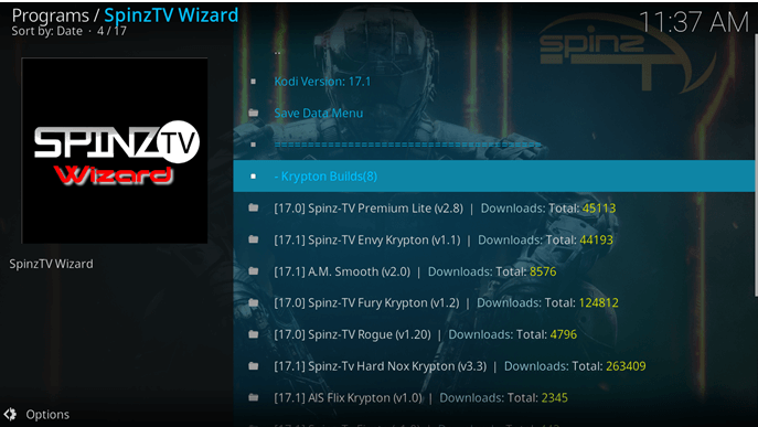 spinz tv wizard build