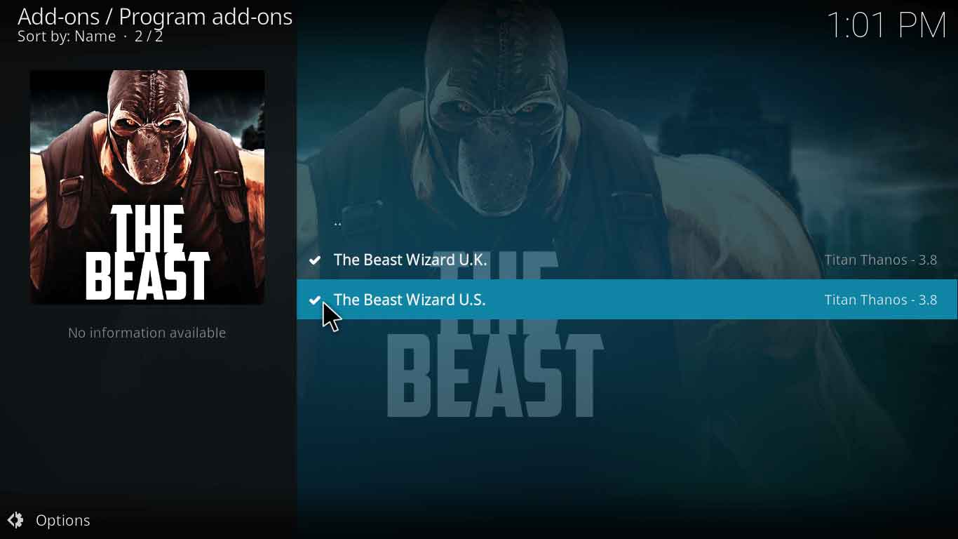 the beast 2 kodi