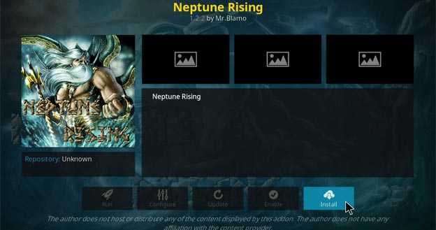 Neptune rising kodi addon
