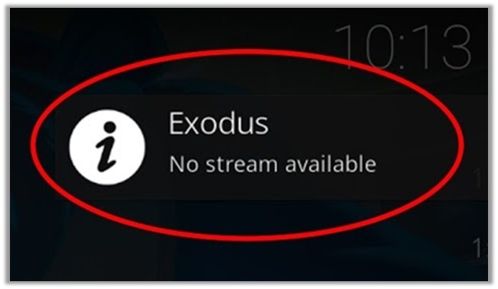 kodi no stream available error