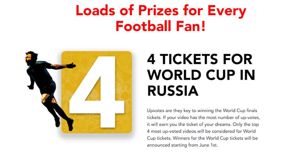 4 tickets for world cup in russia