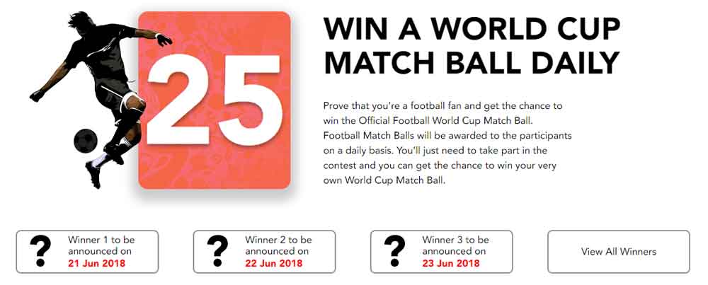 Purevpn world cup match ball give away