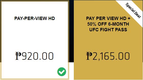 ufc 226 pay per view Philippines price