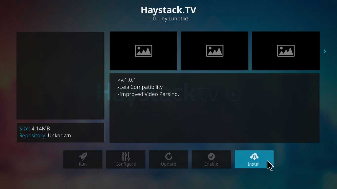 haystack.tv on kodi jarvis