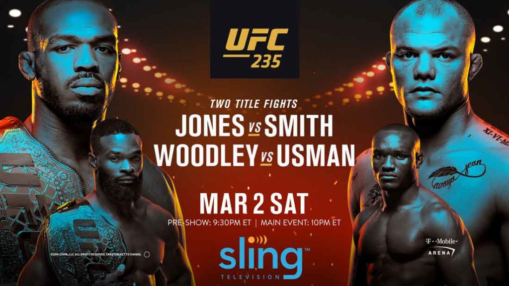 how to watch ufc 235 on sling tv