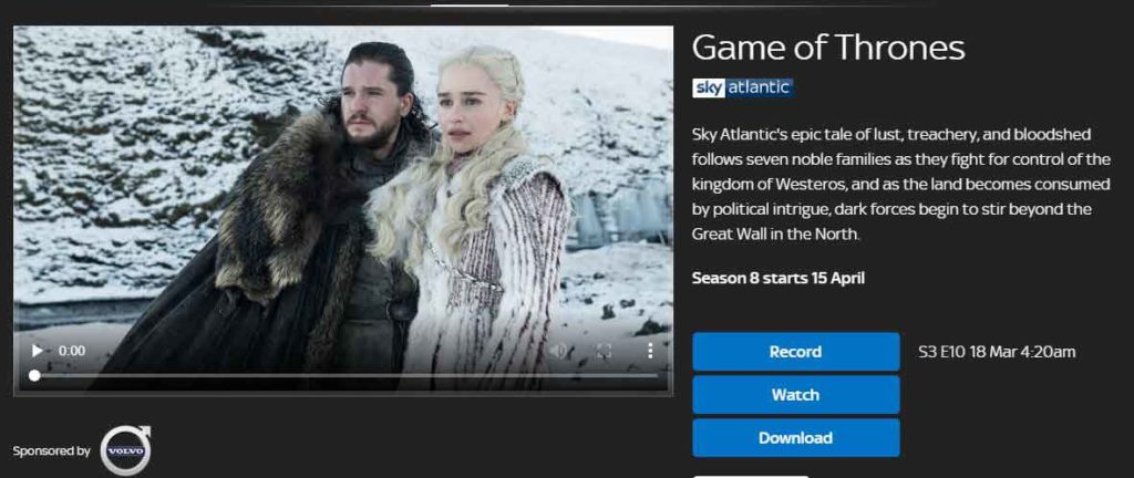 How to Stream Season 8 Game of Thrones in the UK
