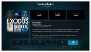 Exodus Redux Installation Wizard