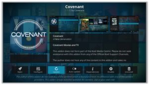 Covenant Kodi Update