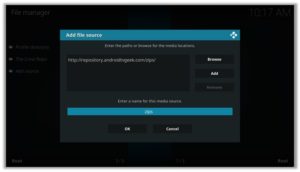 Android TV Geek Add File Source