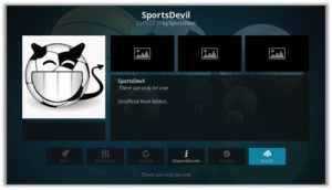 Install SportsDevil