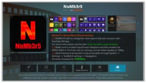 NuMb3r5 Install Wizard