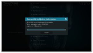 Skynet Real Debrid Authorization Code