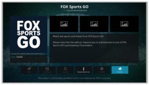 Fox Sports Go Installation Wizard
