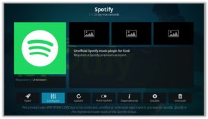 Kodi Spotify Addon Configuration