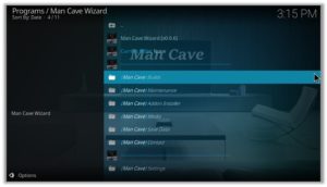 Man Cave Wizard-Best Kodi Wizards
