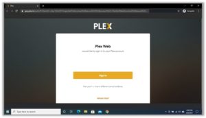 Plex Web Sign In