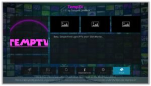 TempTV Kodi Installation Wizard