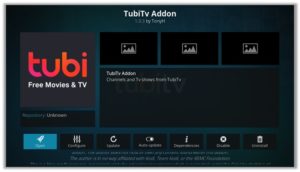 Tubi TV Open Button